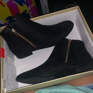 Black ankle booties
